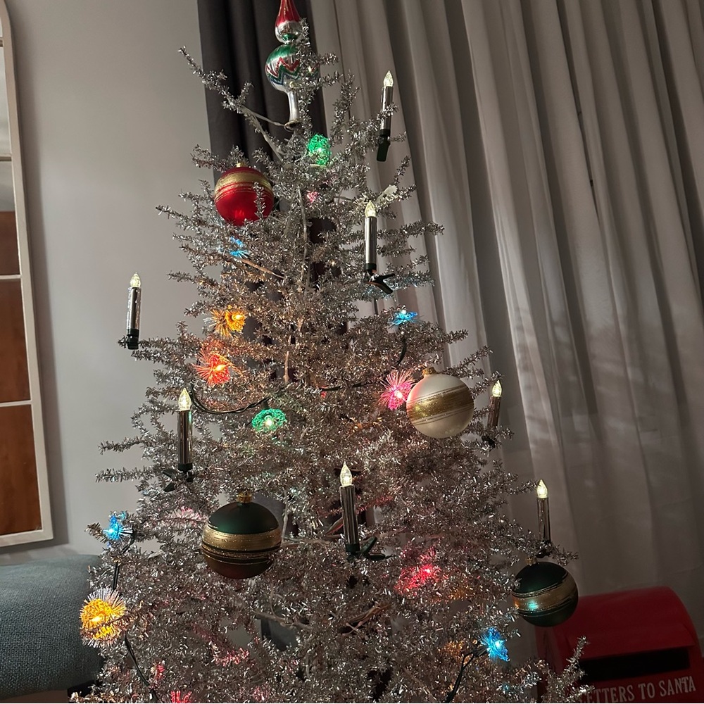 Silver Artificial Christmas Tree